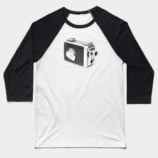 Vintage 1950s 8mm Movie Camera Baseball T-Shirt